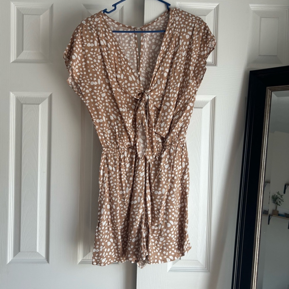 SHEIN Tie-front Romper